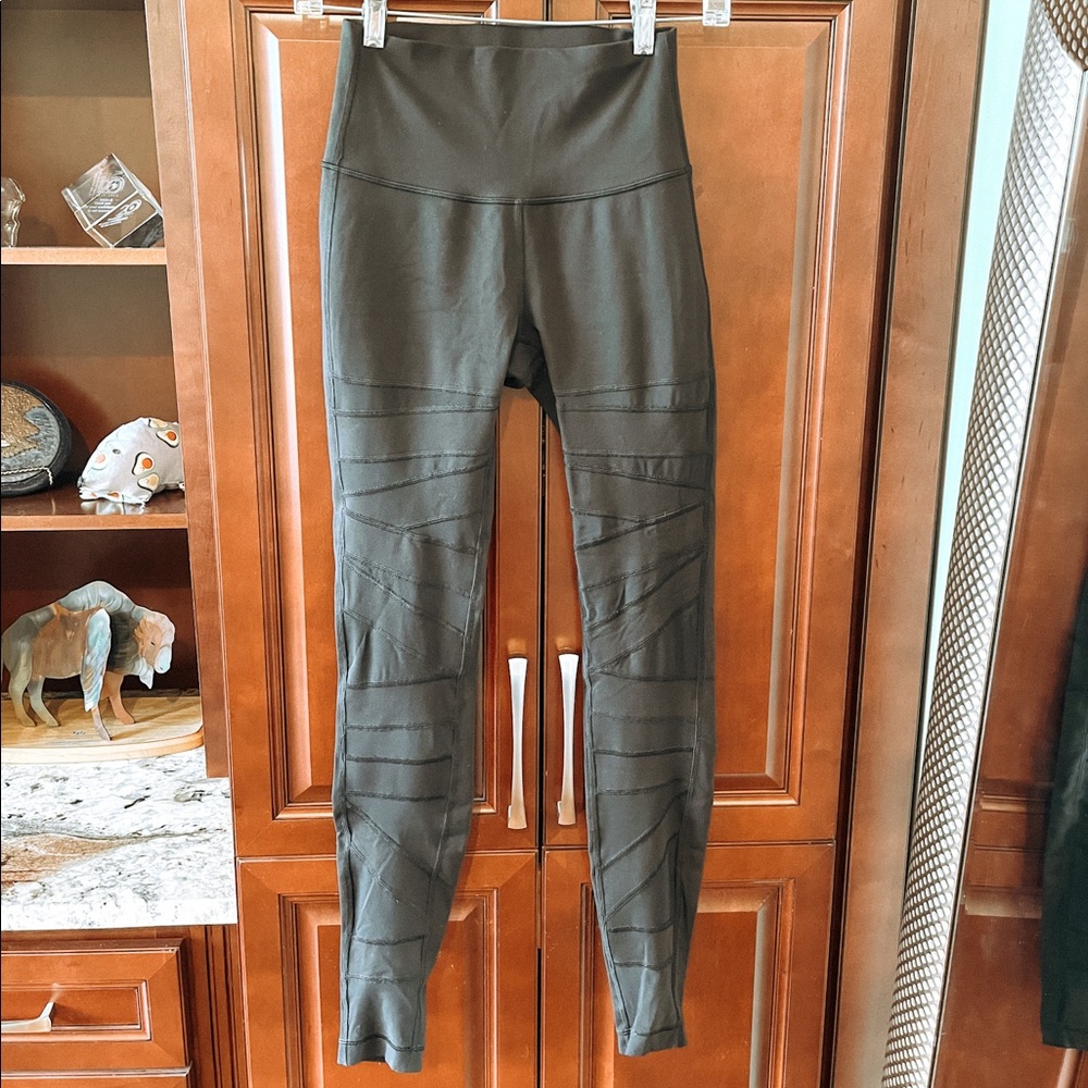 Lululemon Wunder Under Hi-Rise Tech Mesh Black Leggings